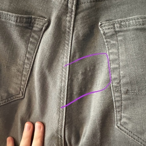 AG Adriano Goldschmied Stevie Slim Straight Ankle Jean gray size 26R - Picture 5 of 12